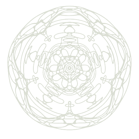 Le logo de mon site "alchimie interieure" en vert gris, schéma d'e la vibration d'une goutte d'eau